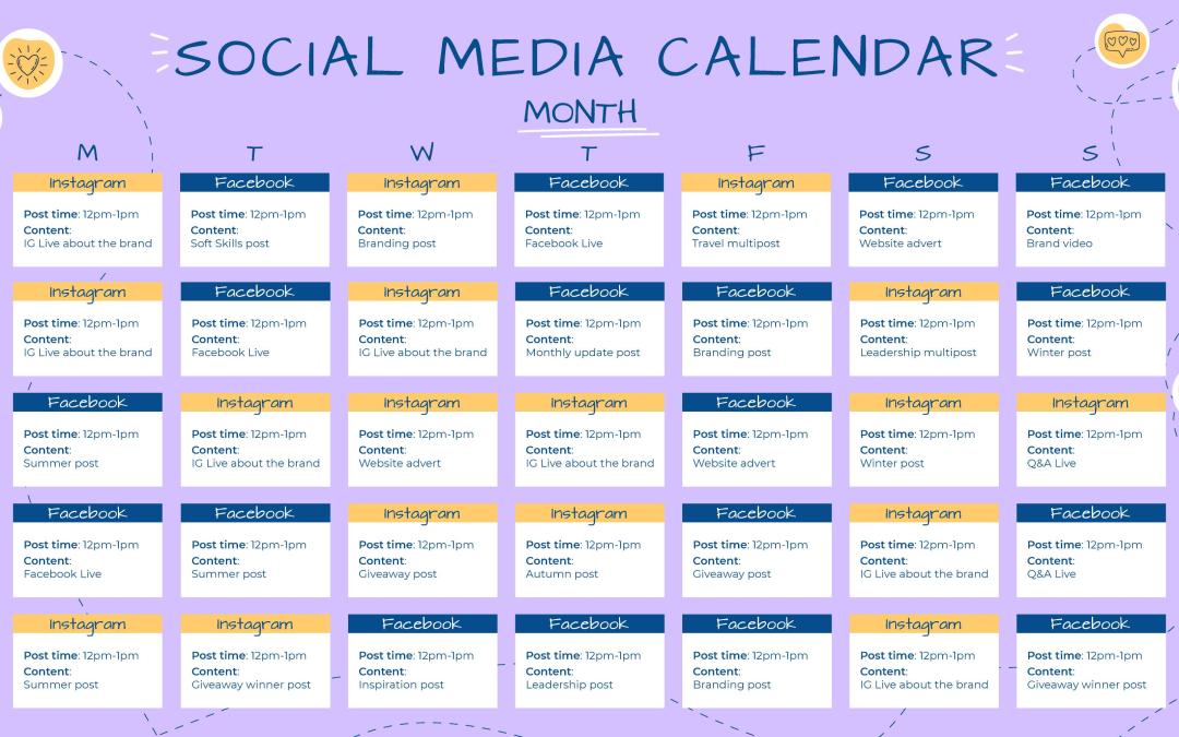 Schedule Social Media Posts to Save Time