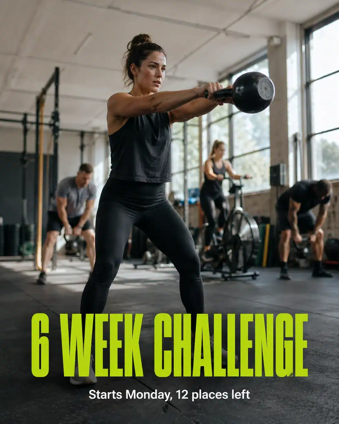Social media post for a fitness studio, designed by Step Social